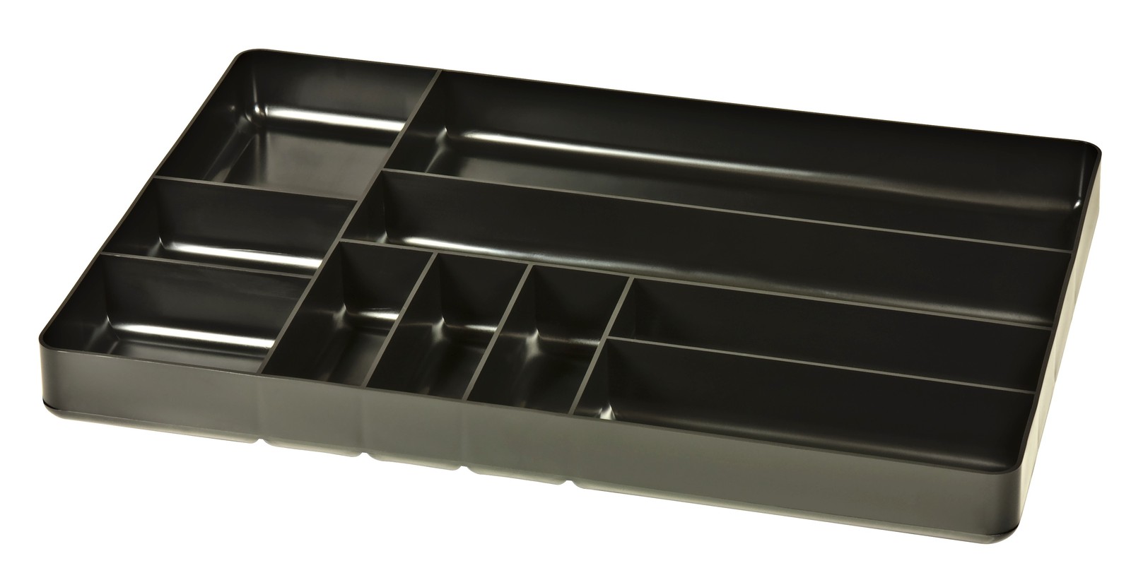 Ernst 5011 Tool Organizer Black 10-Compartment Tray for Tool Box Inserts