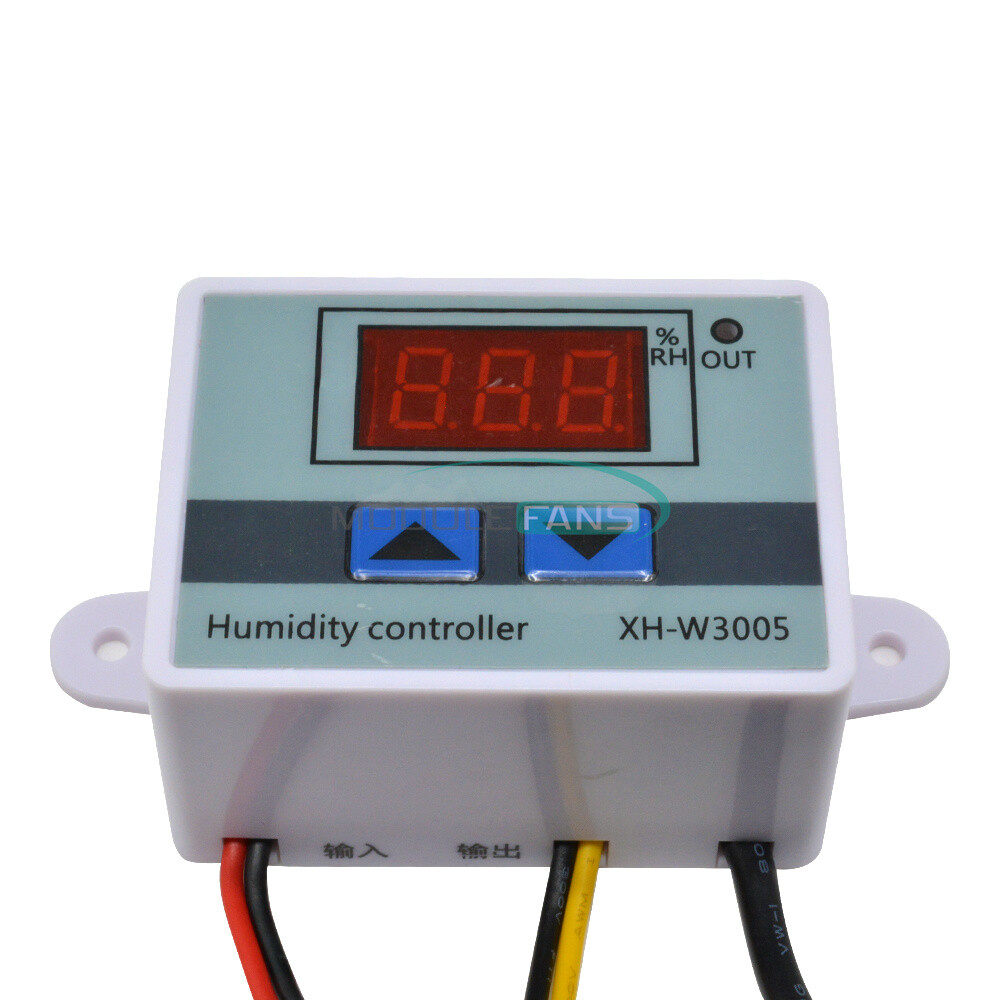 Digital LED Humidity Controller W3005 Hygrometer Switch Sensor 12V 24V 110-220V