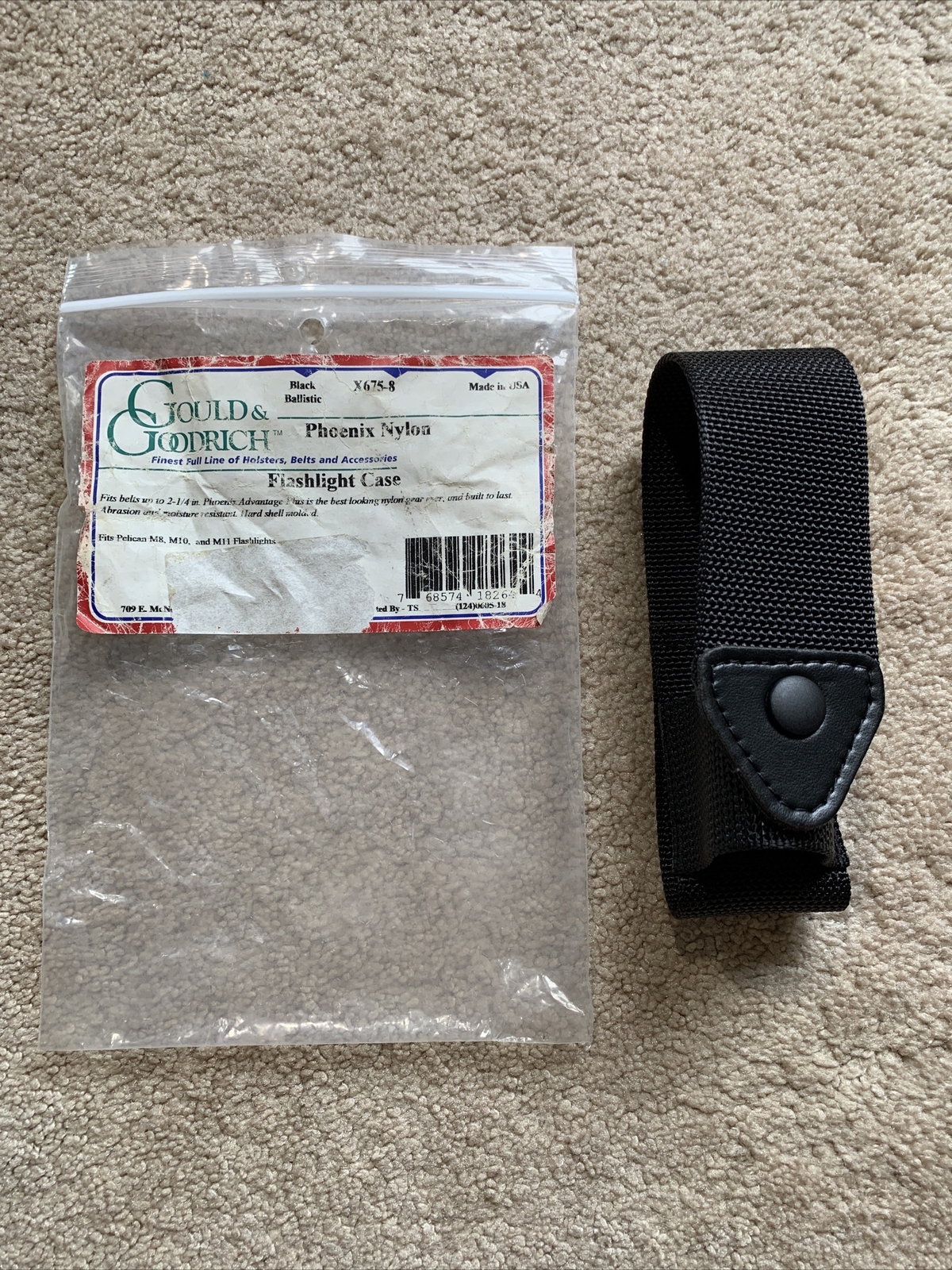 NEW Gould & Goodrich Phoenix Ballistic Nylon Flashlight Case Holster MSRP $20