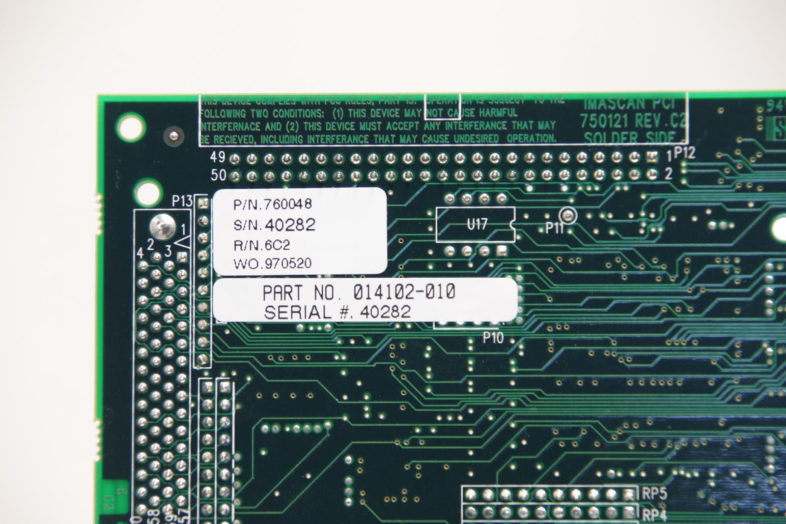 Magraph Imascan imaging microscope camera board pci pcb 760048.TESTED.SKU207353