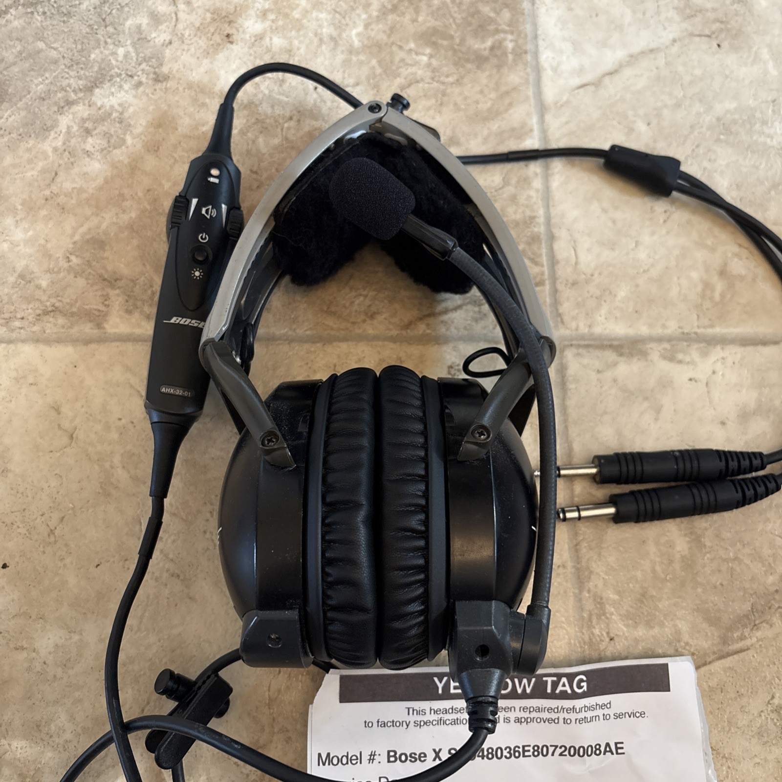 Bose X Aviation A10 Dual GA Plugs Headset AHX-32-01