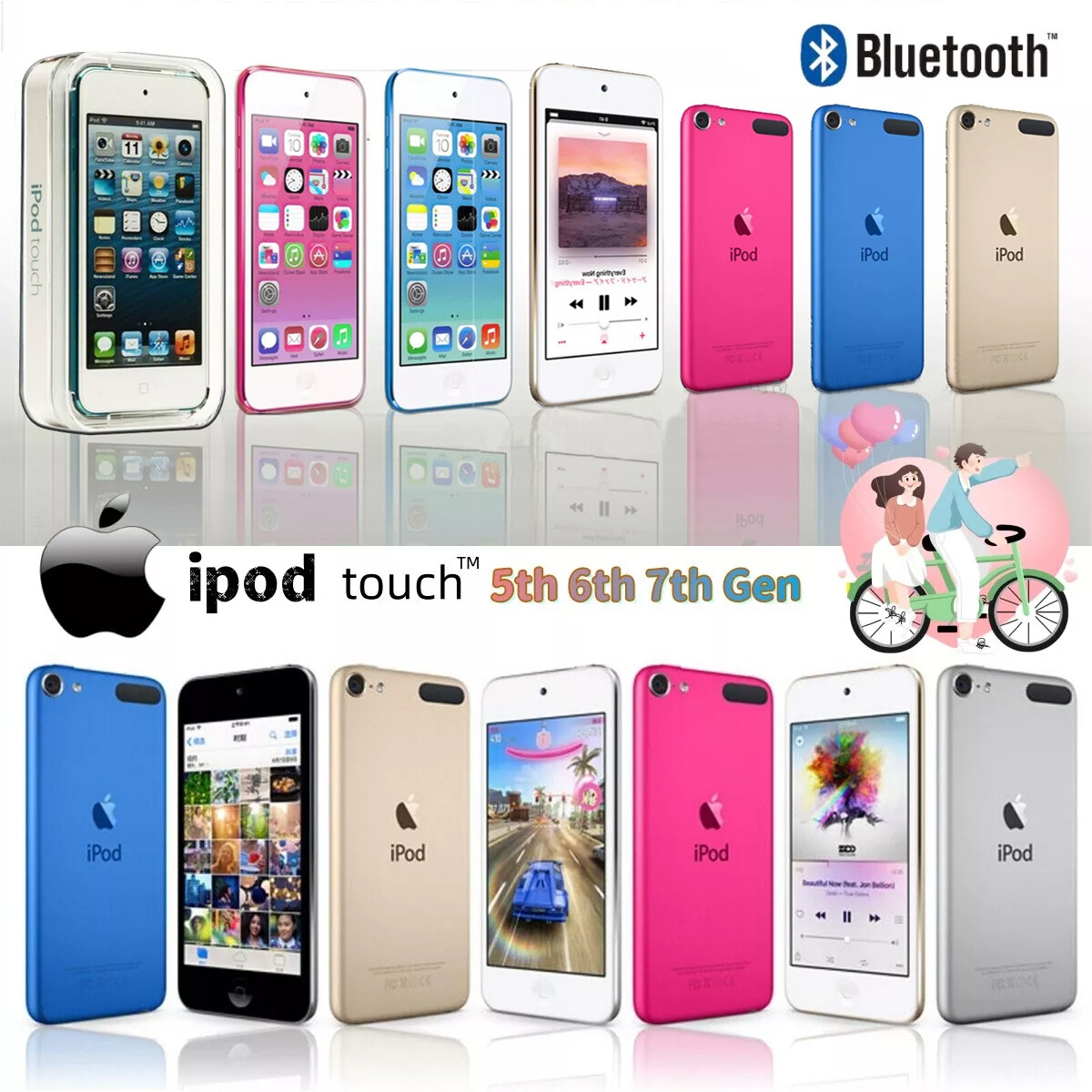 NEW-Sealed Apple iPod Touch 7th Generation 128 256GB All Color-FAST SHIPPING Lot