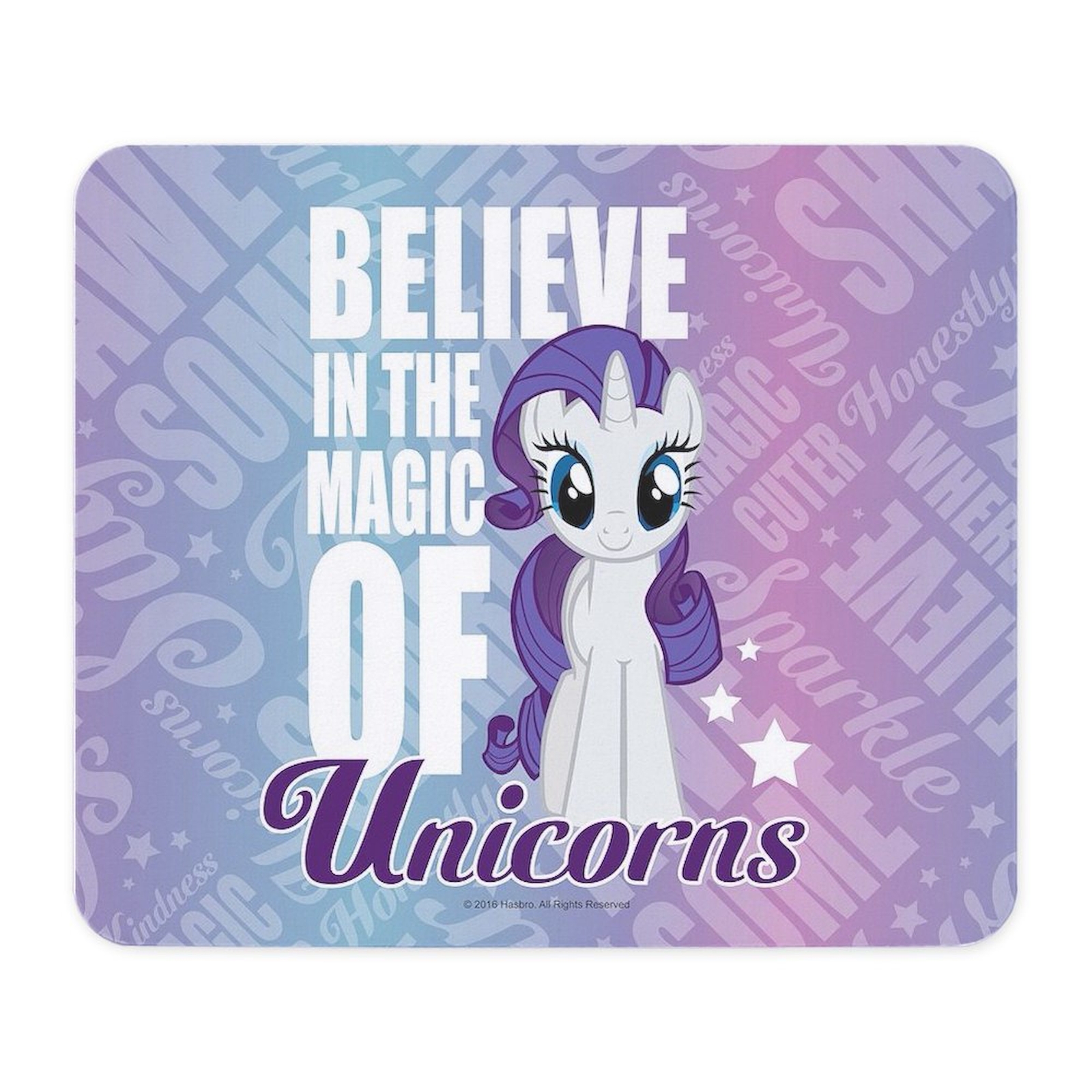 CafePress MLP Rarity Unicorns Mousepad  (1951239880)