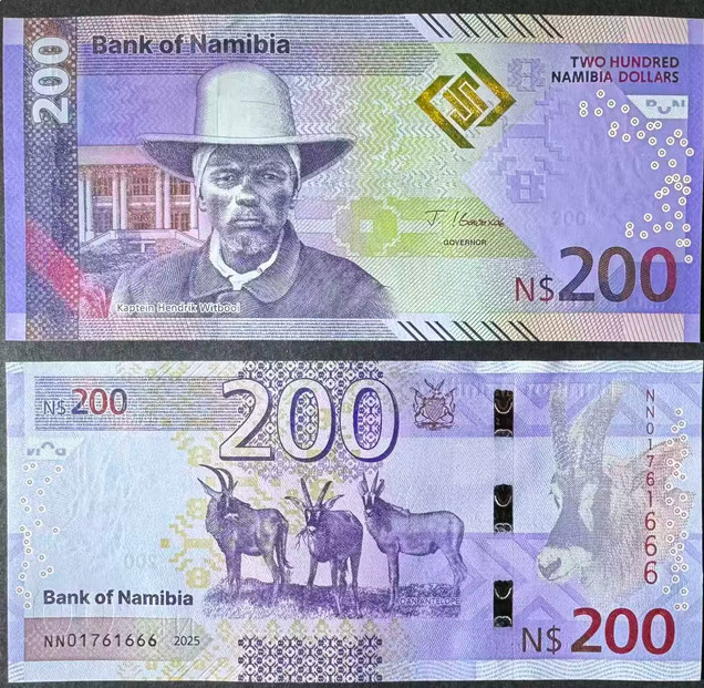 Namibia 200 Dollars 2025 P 24 UNC NEW Banknote