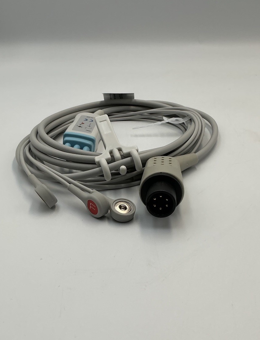 AAMI 2340RS 6-Pin 3-Lead ECG Cable DC1