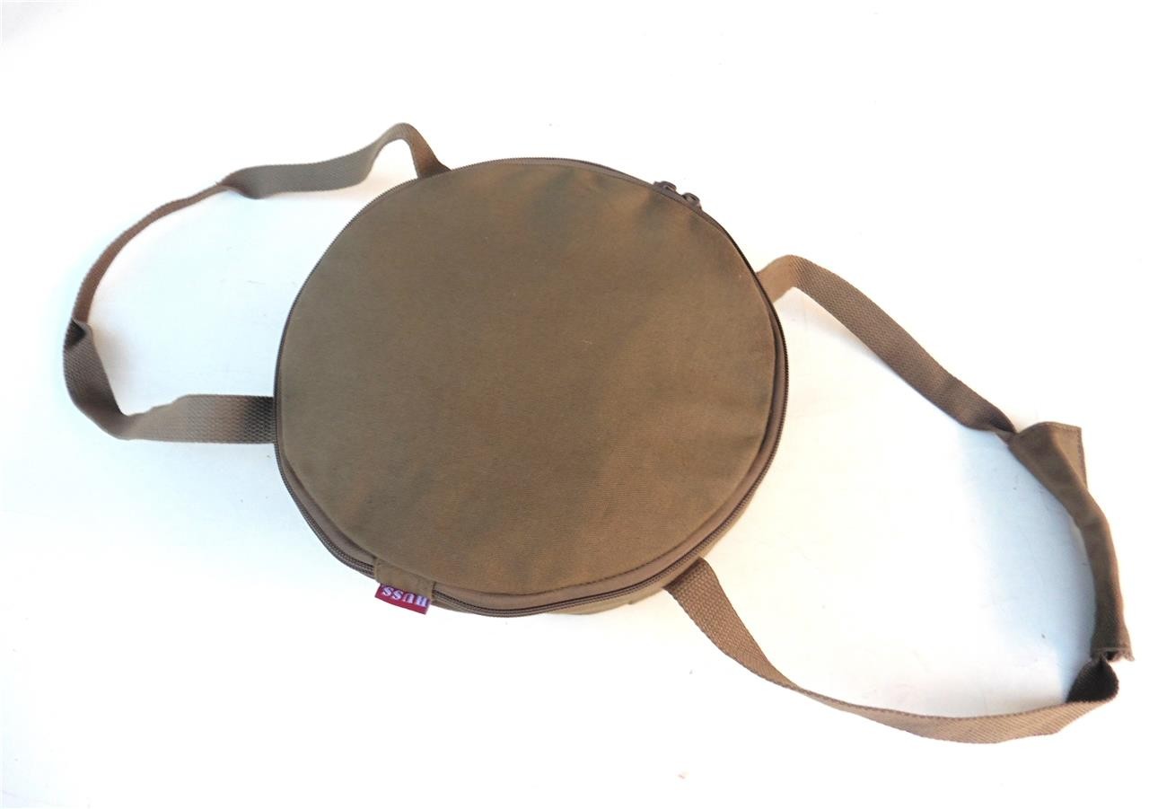 Huss 5.9L 2 Quart Canvas Camp Oven Carry Bag | Heavy Duty 22oz | Olive | HBC005