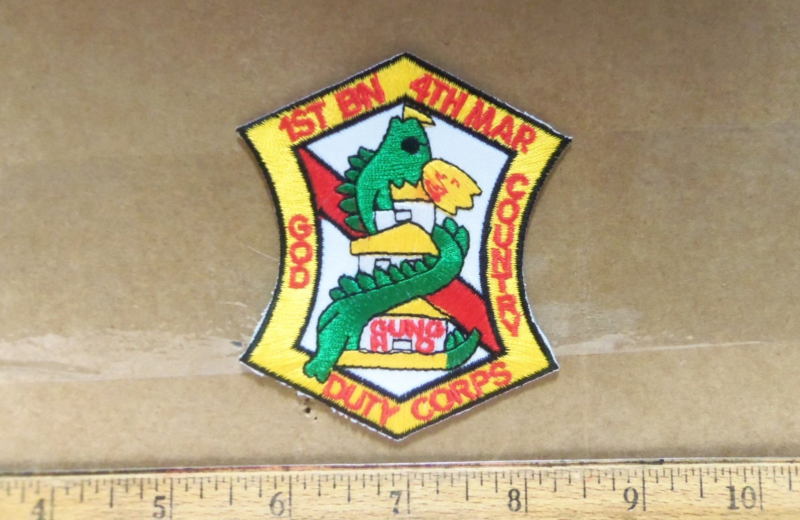 US Marine Corps - 1st Battalion - 4th Marines Embroidered Patch