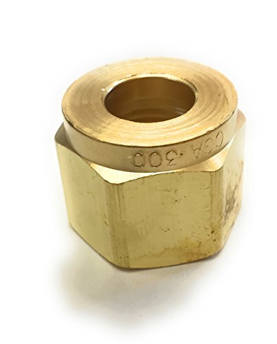 Western Enterprises, 16-2, Gas Service, CGA-300, Hex Nut, For Acetylene, Pack...