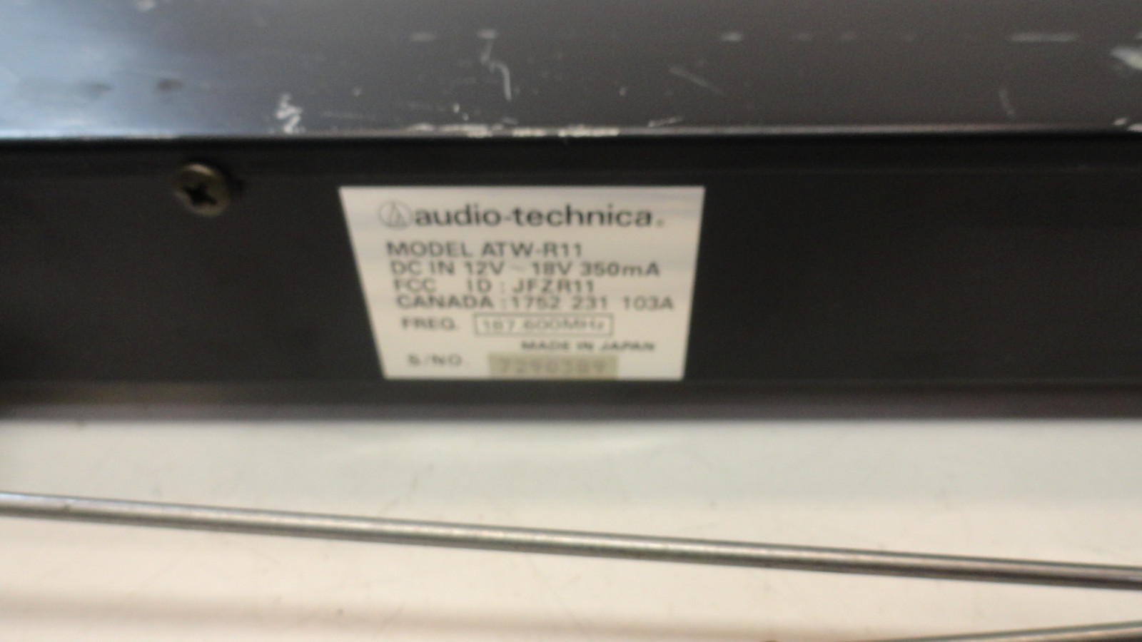 Audio-Technica ATW-R11 DR-R6 VHF Diversity Receiver