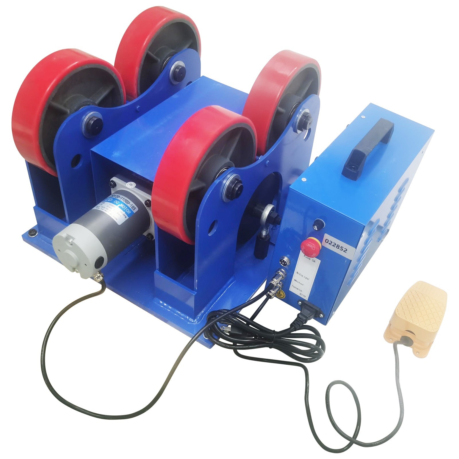 2200lbs Timer-Controlled Welding Turning Roller Linkage Roller 1.97''~23.62''