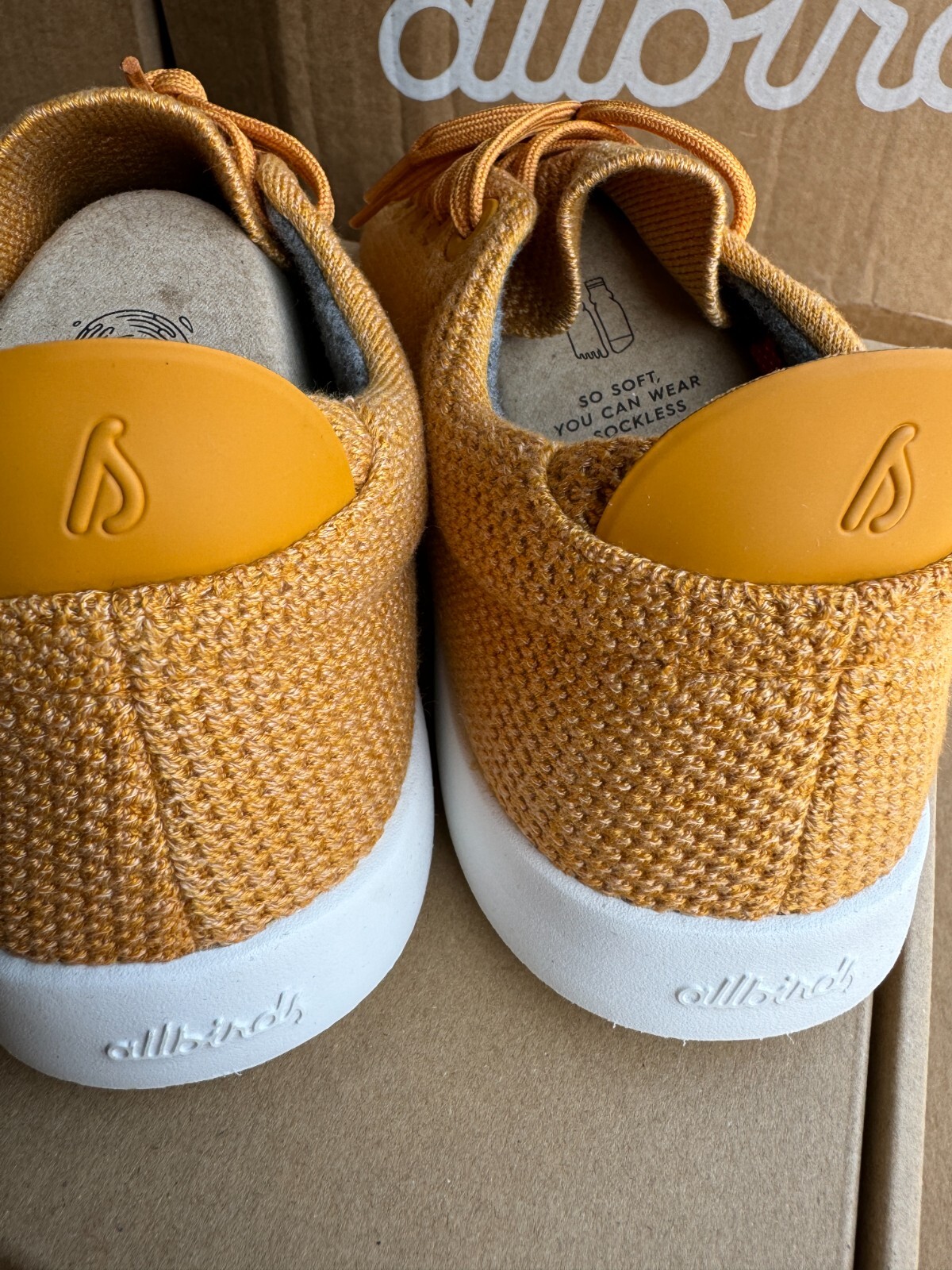 NEW ALLBIRDS TREE PIPER LUX HONEY SHOES LACE UP SNEAKER YELLOW MENS SIZE 10