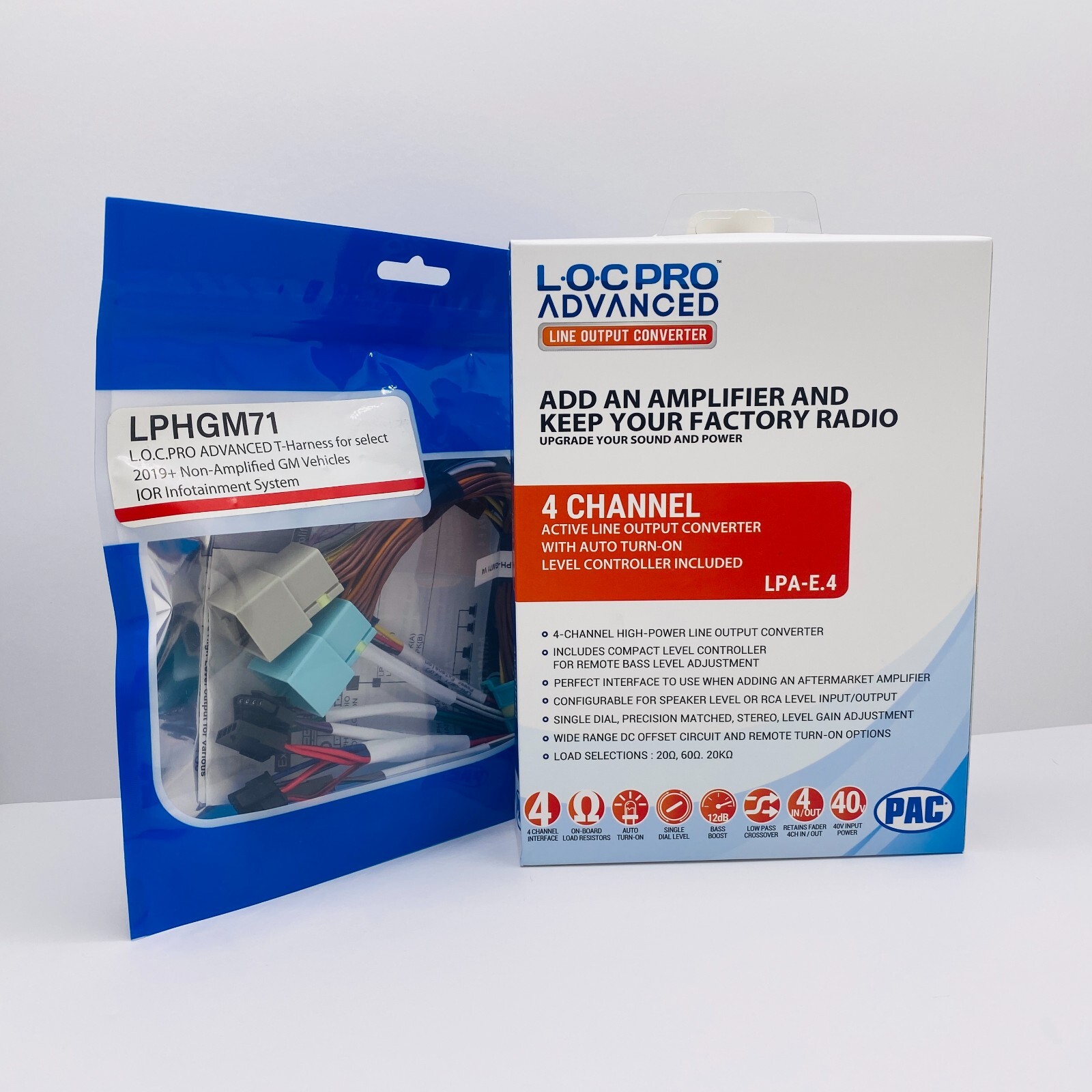 PAC Amplifier Integration Solution for 2019-24 Non-Amplified GM LPHGM71+LPA-E.4