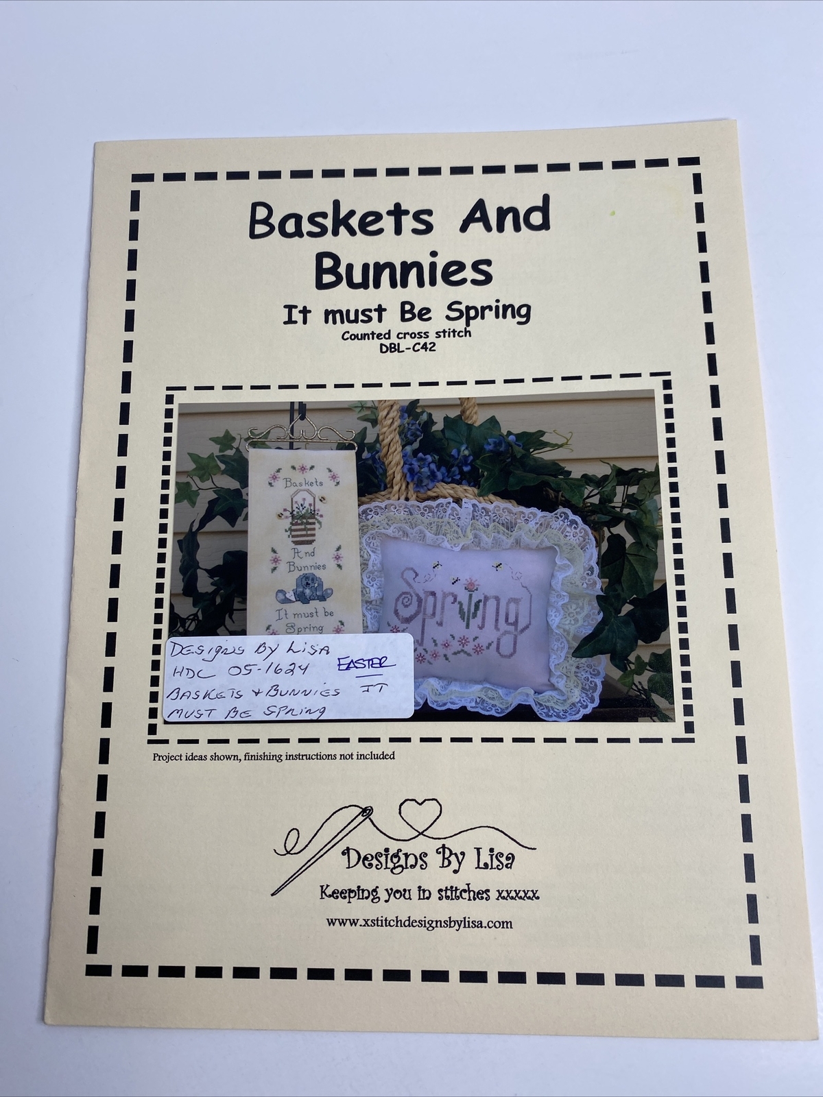 Designs By Lisa - Baskets and Bunnies - Cross Stitch Pattern