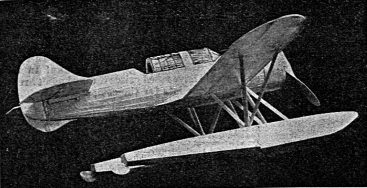 Model Airplane Plans (FF): M.A.C. Fighter 25" Scale Rubber-Powered
