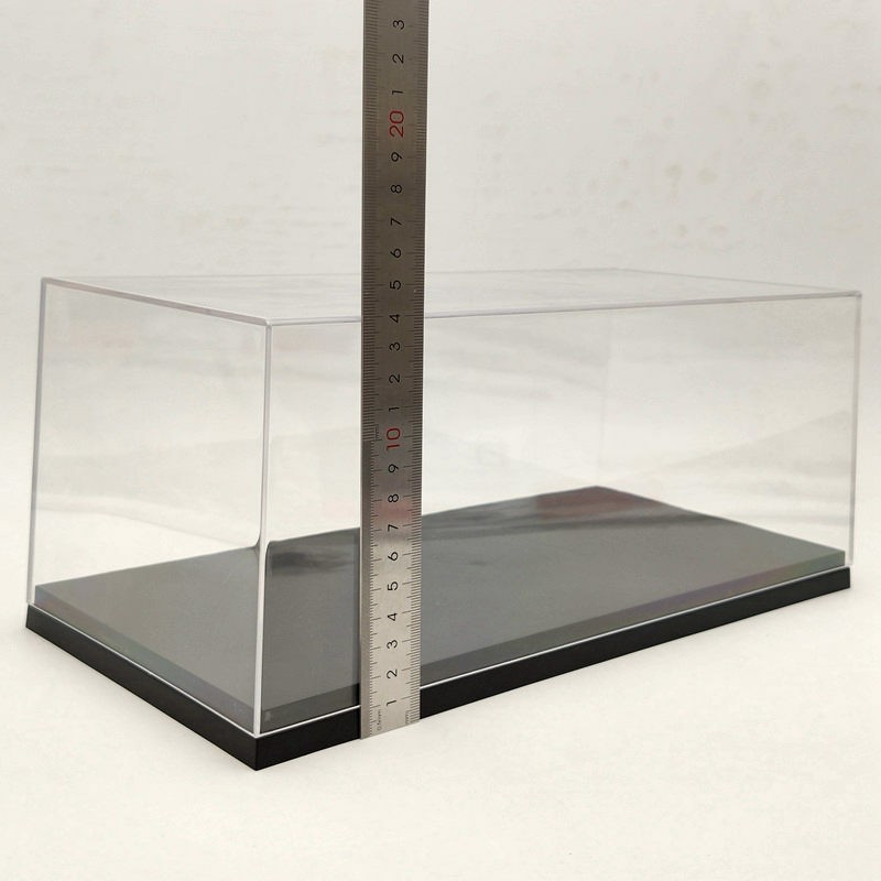 Display Boxes Acrylic Case Transparent Dustproof Gift 1:18 Scale Model Car 34cm