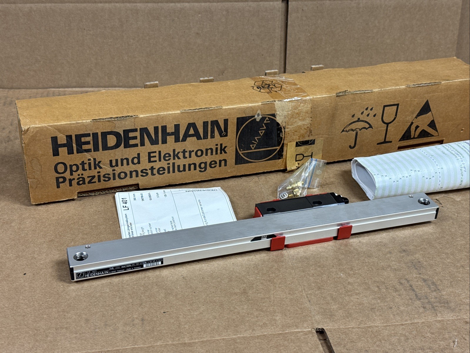 Heidenhain 295789-43 AE LF 401 250mm Linear Scale Encoder 296 585-01 FAST SHIP