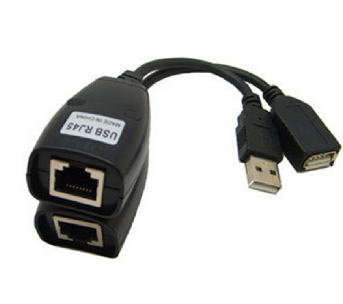 USB 2.0 Extender extension cable signal amplifier up to 50m USB2.0 over CAT5/6e