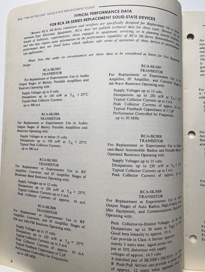 Vtg RCA Solid State Replacement Guide 1967 Catalog Transistors Rectifiers