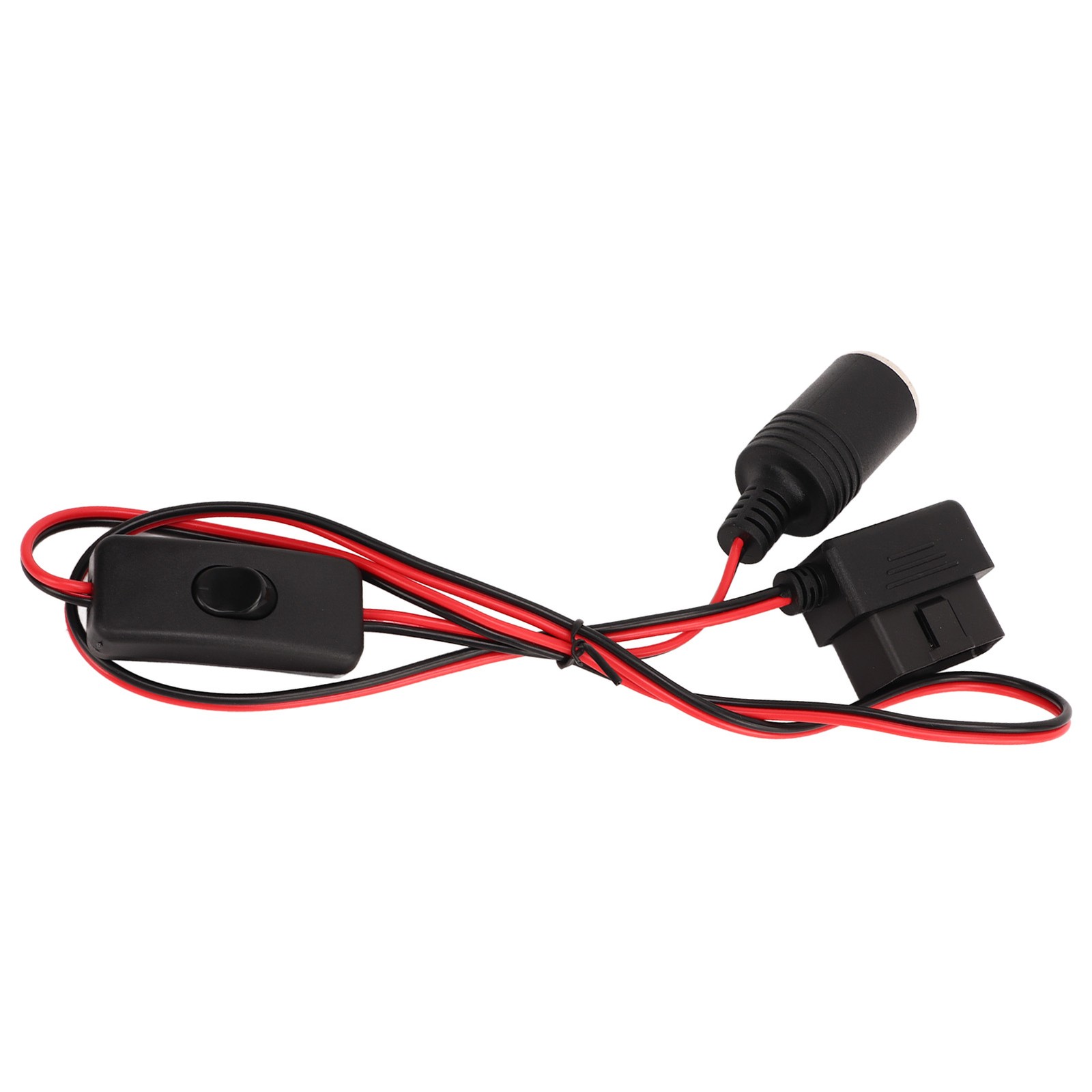 OBD2 Cigarette Lighter Socket 16Pin Waterproof Overcurrent Protection Female
