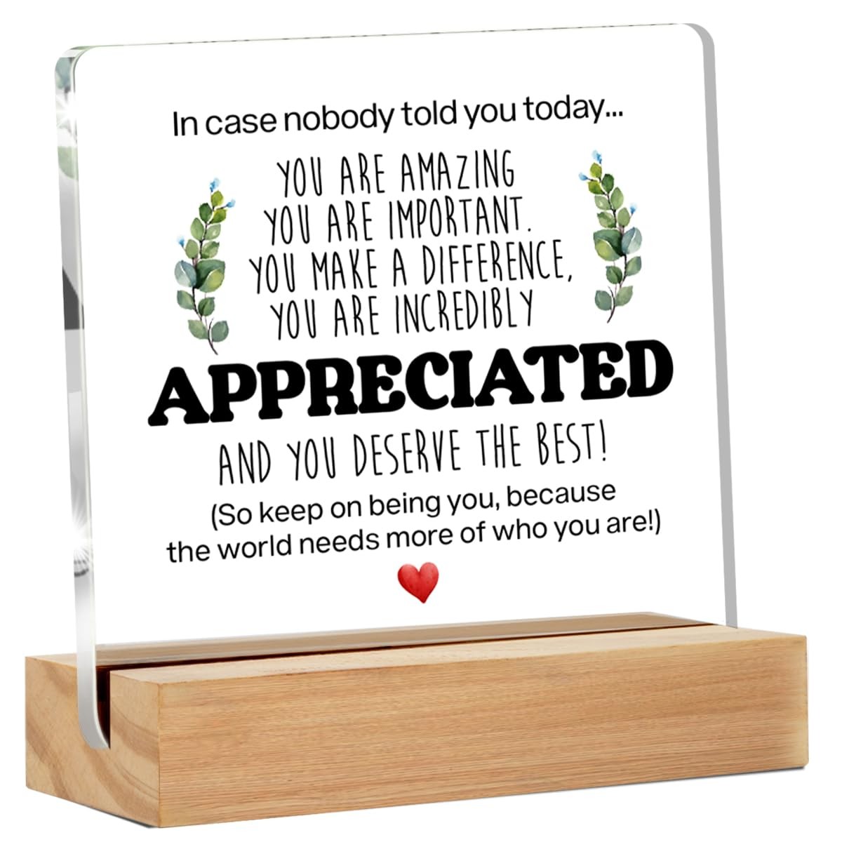 Inspirational Gift Ideas - Thank You Gifts for Women Men 4 x 4 inches, APPRE
