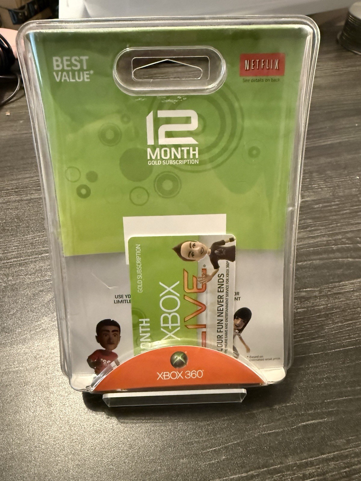 VERY RARE Xbox Live Gold Membership 12 Month PHYSICAL CARD Collector  READ DESC