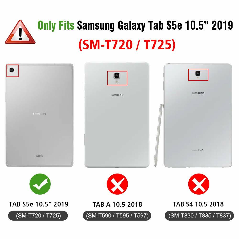 For Samsung Galaxy Tab S5e 10.5 inch 2019 Model Multi-Angle Viewing Stand Case
