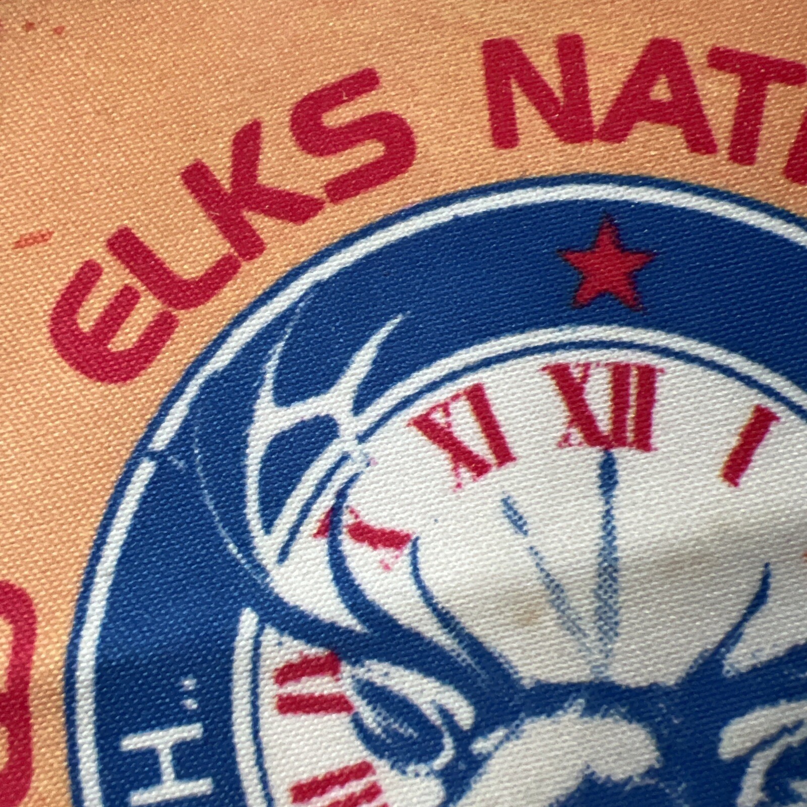 Vintage Elks national free-throw contest hoop shoot patch