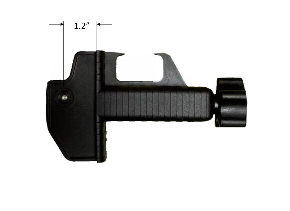 Clamp for Laser Detectors with Built-in Bubble Level