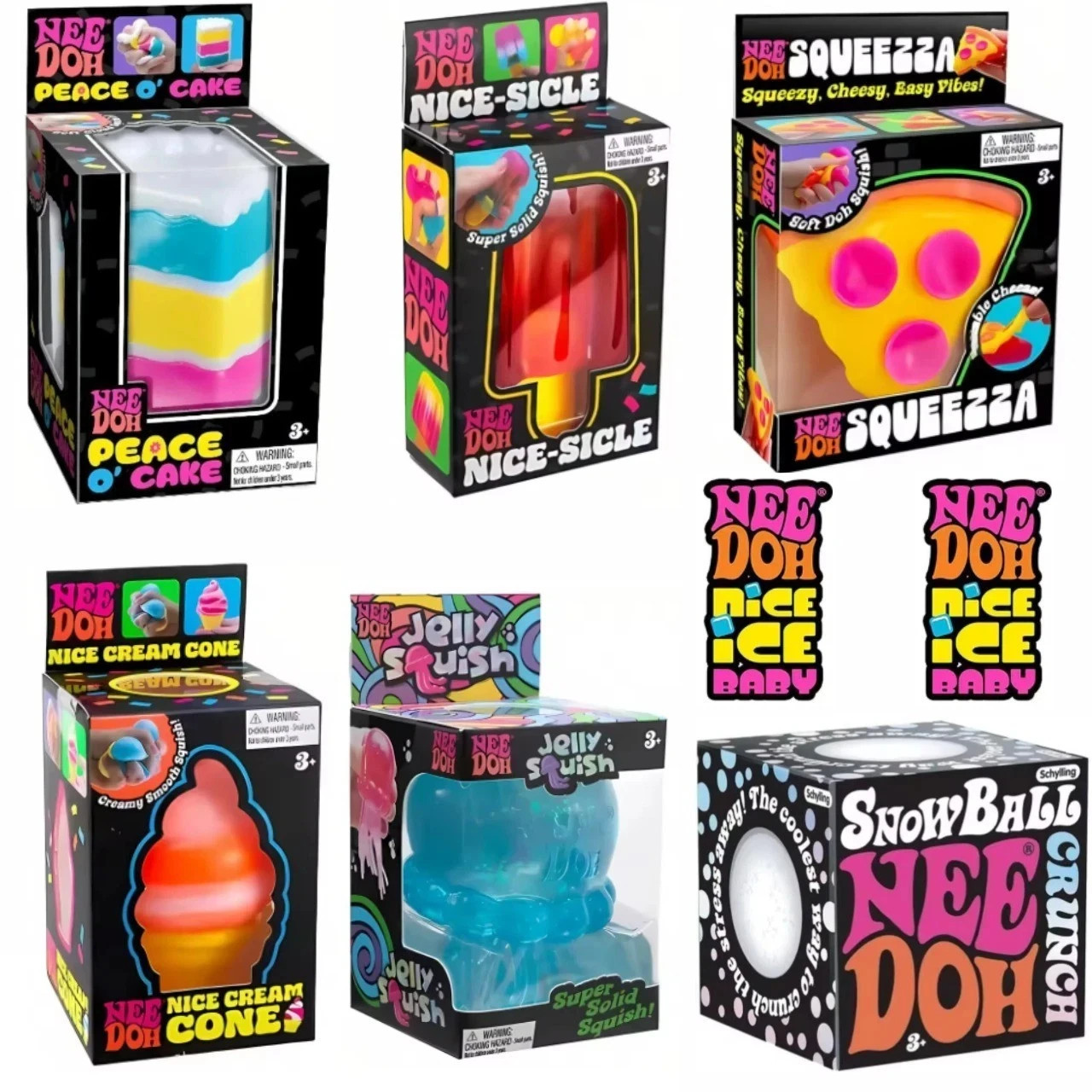 NeeDoh Nice Cube Squishy Stress Relief Toy Sensory Fidget ADHD Anxiety