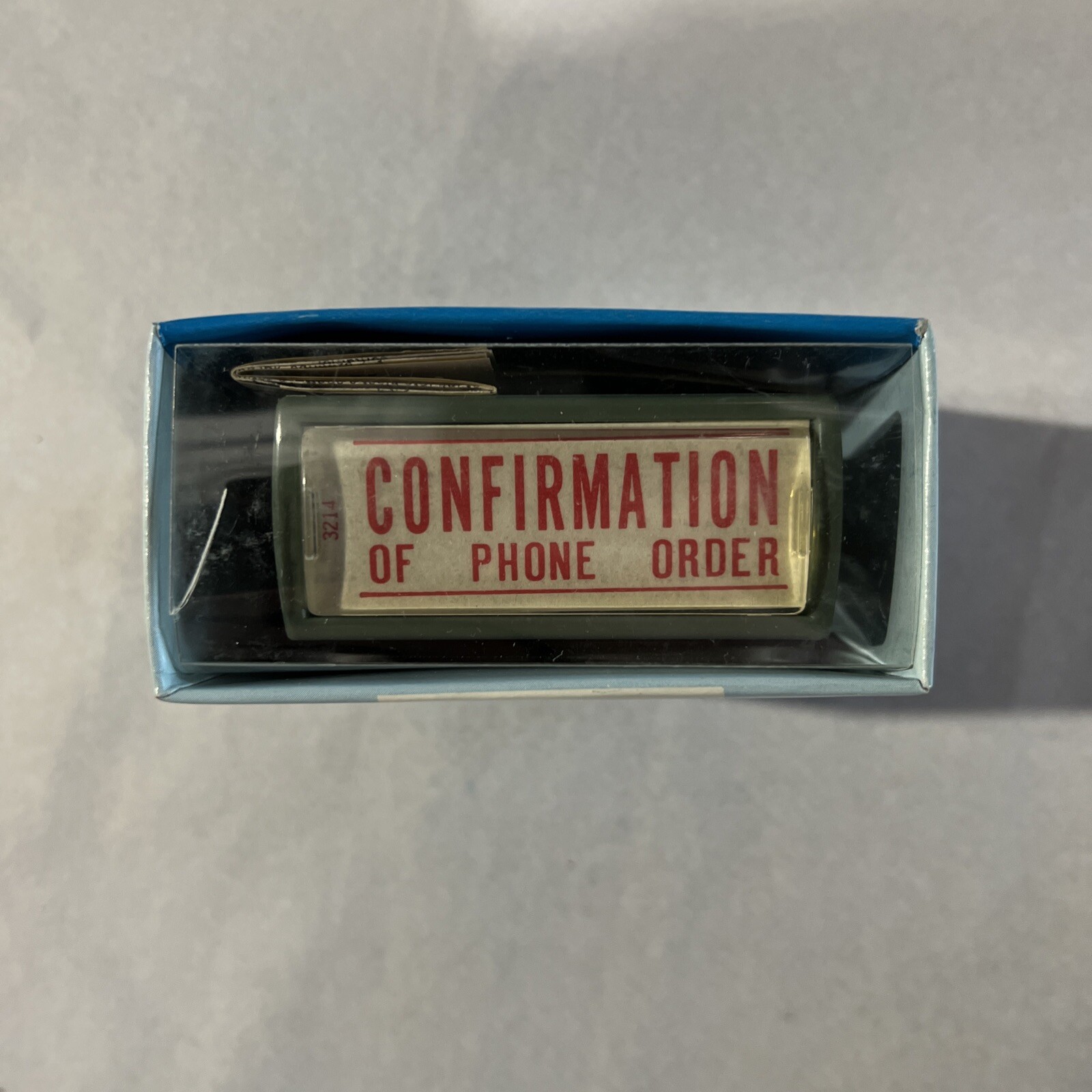 Xstamper Shachihata "Confirmation Of Phone Order" Stamp #3214 Red Ink NOS