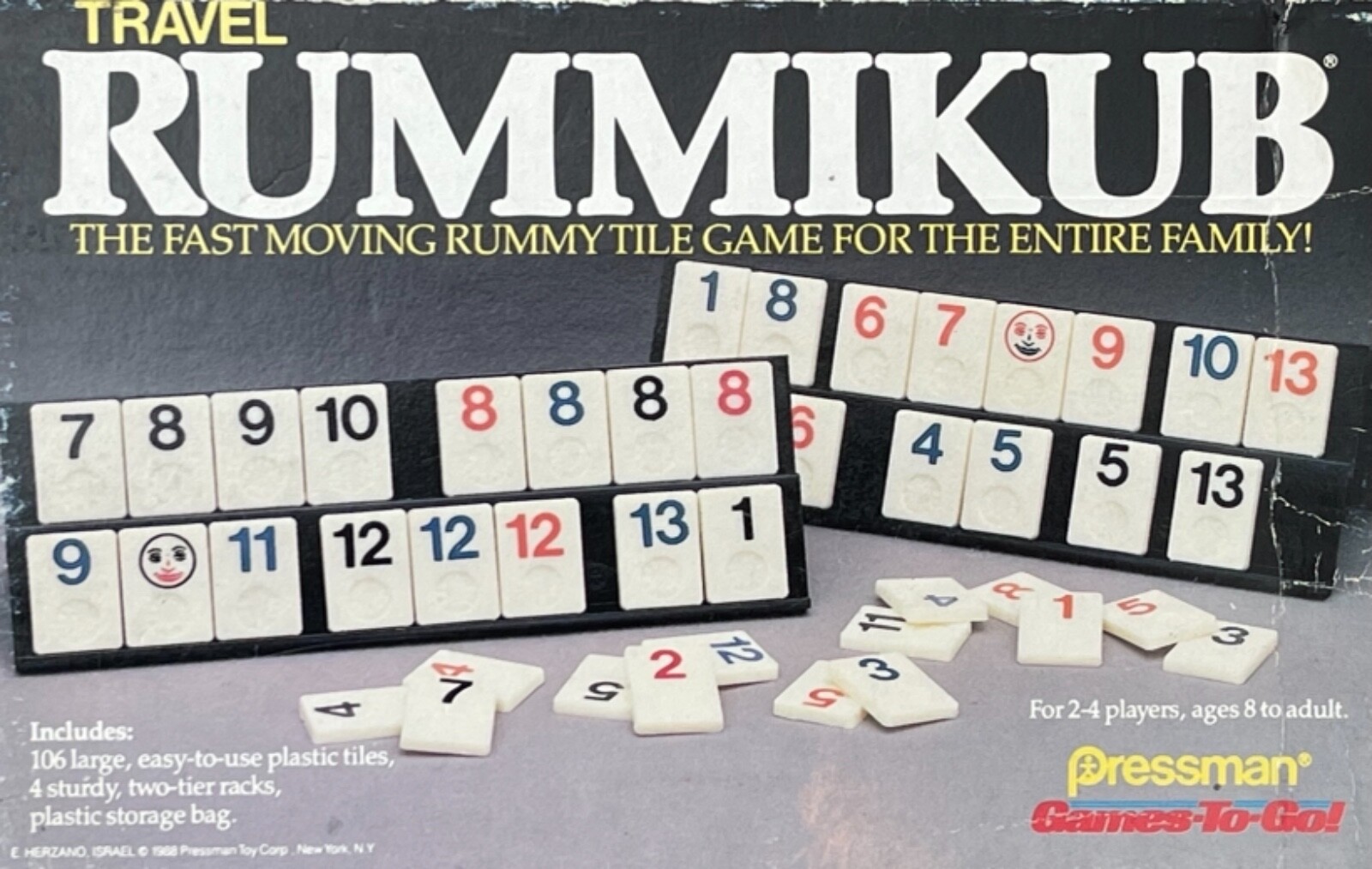 Rummikub Miniature Travel Tiles Individual Replacement 1 Inch Tall Pieces - 1988