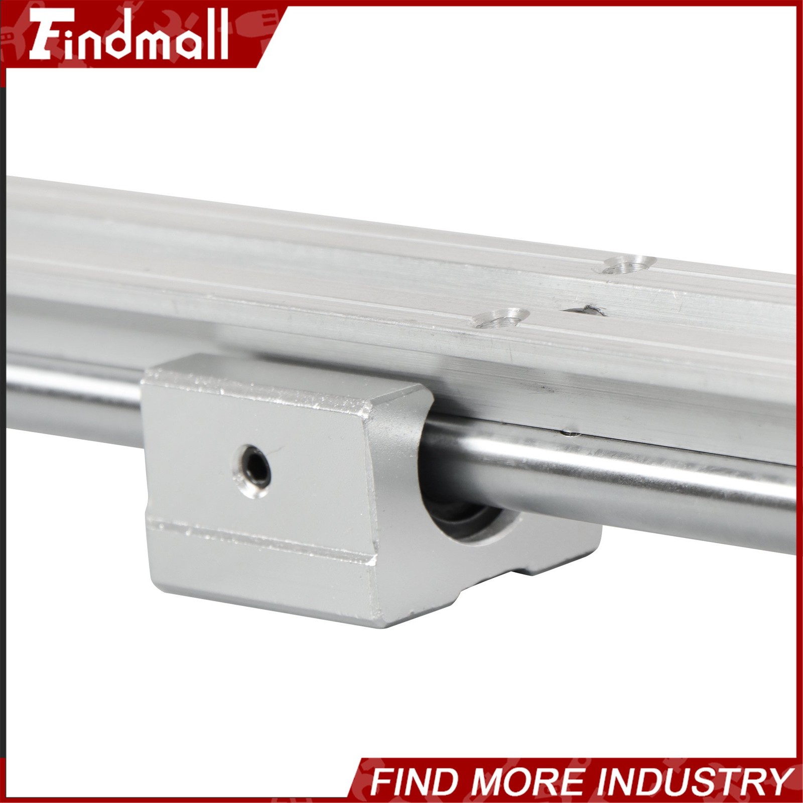 Findmall SBR12 Linear Rail 1500mm Kit w/4 Blocks - For CNC Machine Guide Set