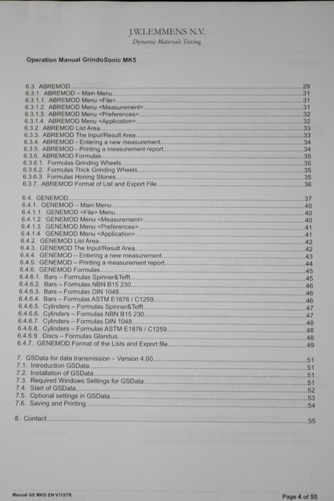 Lemmens GrindoSonic MK5 Operations and Programming Manual 55 Pages