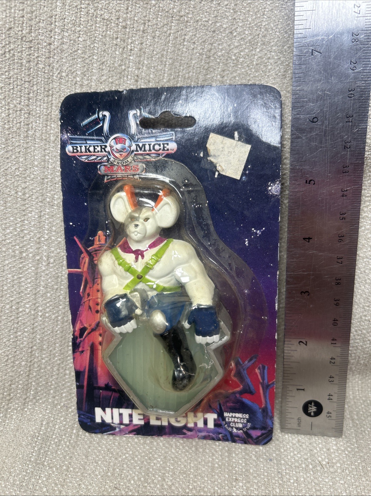 Vintage 1993 Biker Nice From Mars Nite Light Night Figural Mini Lamp