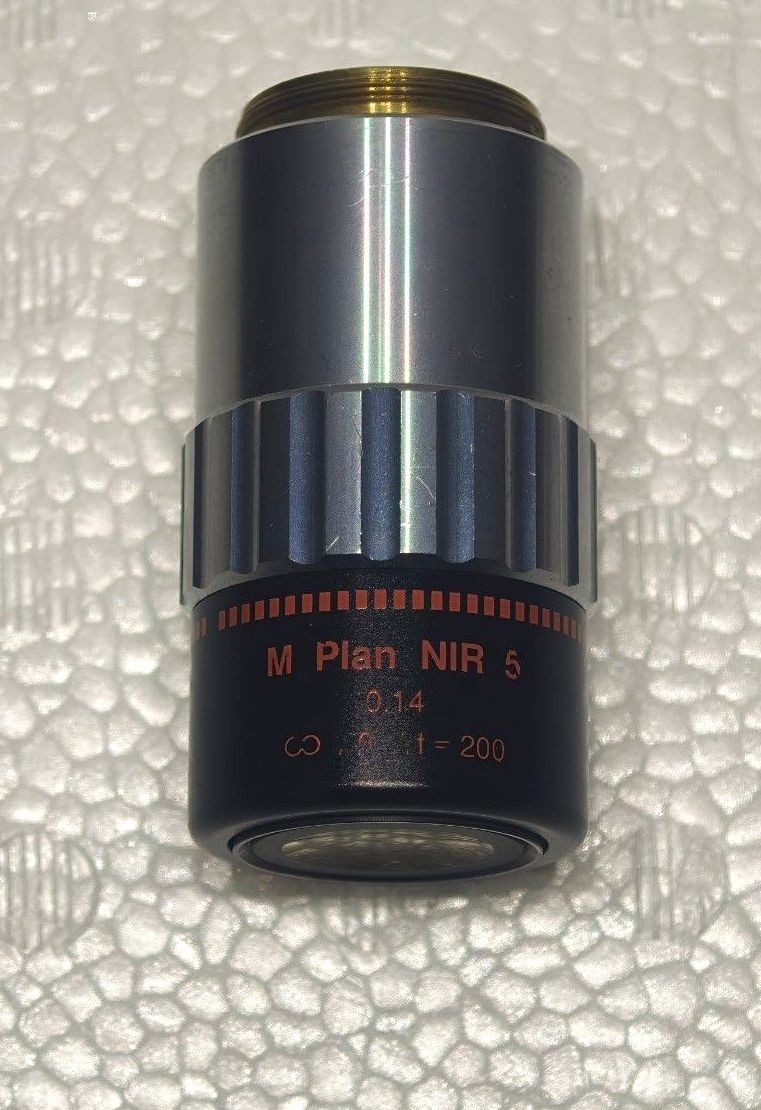 Mitutoyo M Plan NIR 5x Microscope Objective Lens 0.14 Infinity corrected f=200
