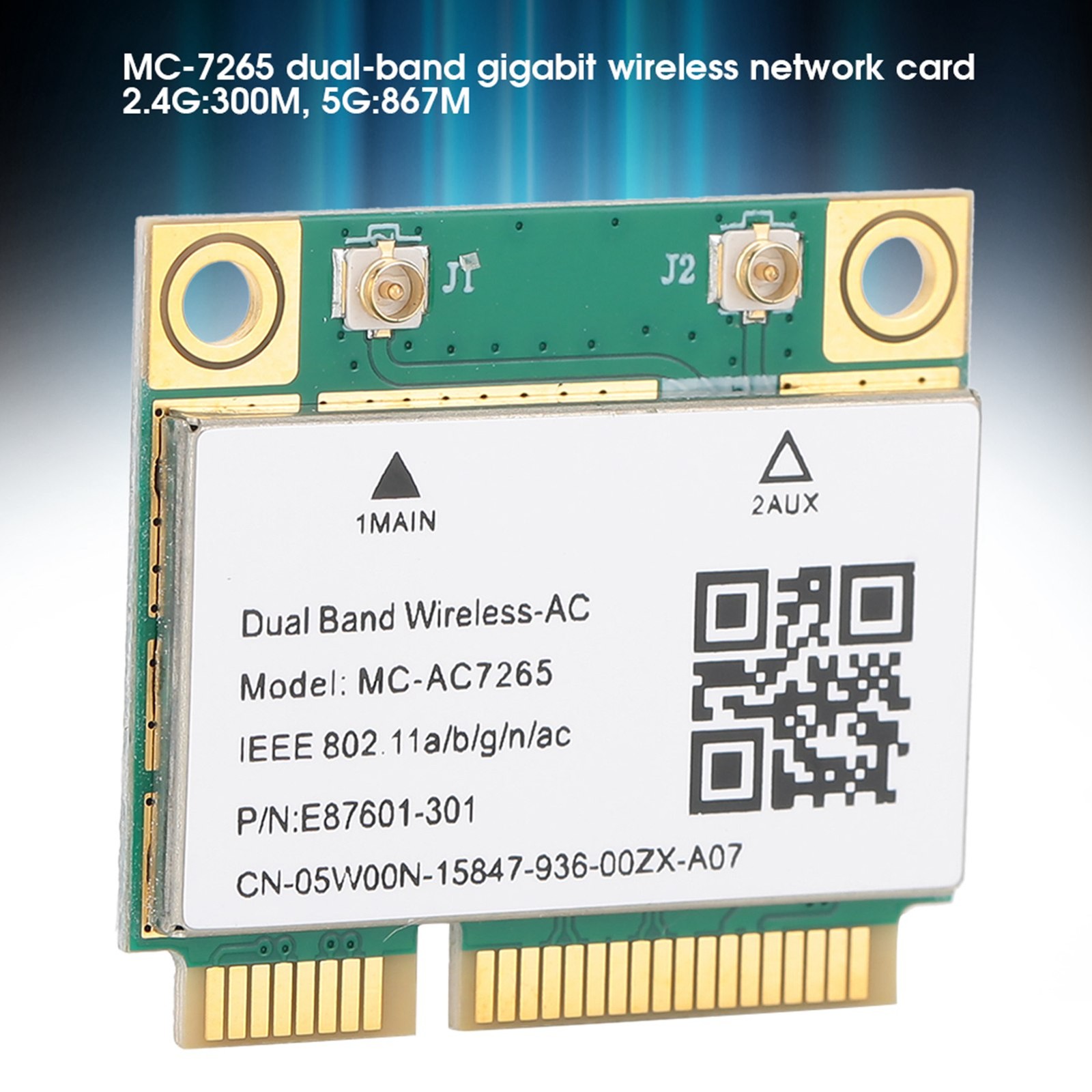 Gigabit Wireless Wifi Network Card For Bluetooth Connection 7265AC Chip For 1