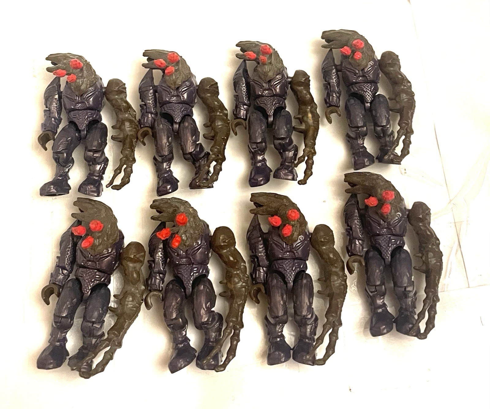 Mega Halo Metalic Purple Flood Elite Combat Form Lot Of 8 Bravo Series Blind Bag