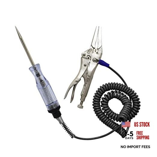 Astro Tools 7762 Circuit Tester Light w/Locking Pliers Ground That Won't Rip