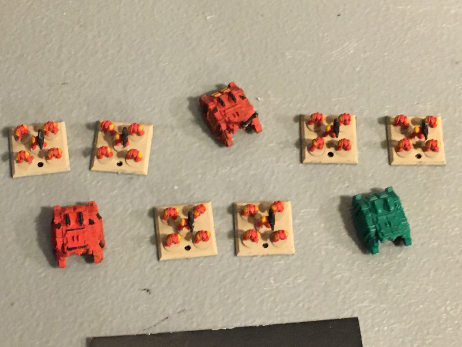 A39675 WARHAMMER EPIC 40K SPACE MARINES DEVASTATOR DETACHMENT MOSTLY PAINTED GW