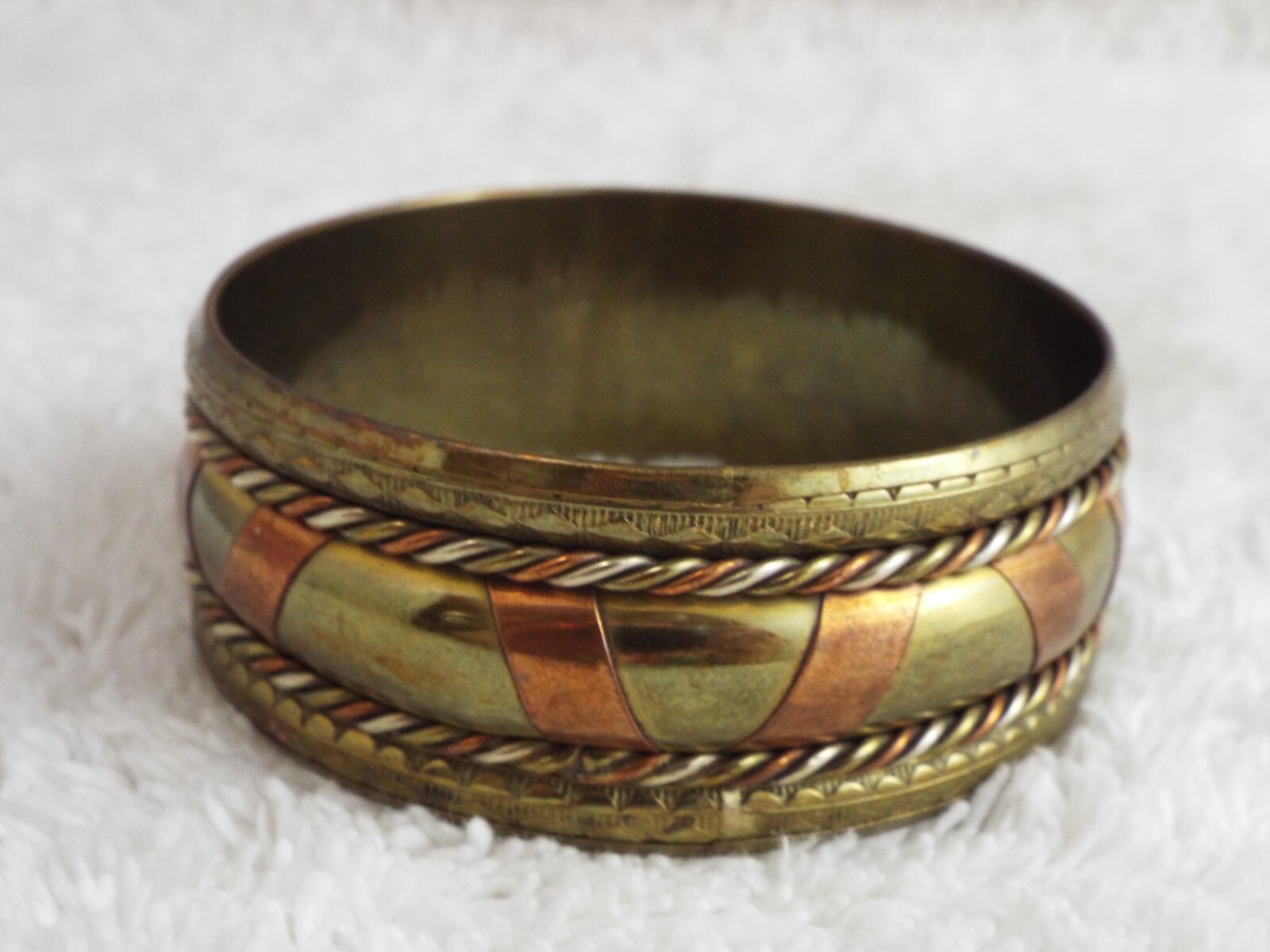 Copper Brass Bangle Bracelet (D33)