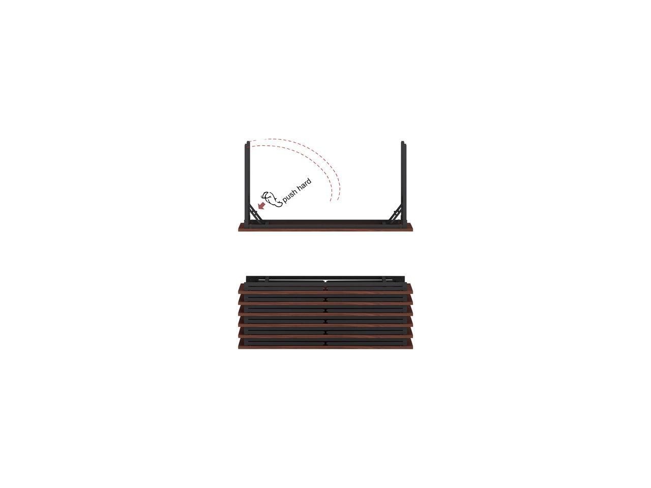 Lorell Training Table, Folding, 60"X18"X30" , Mahogany (LLR60747)