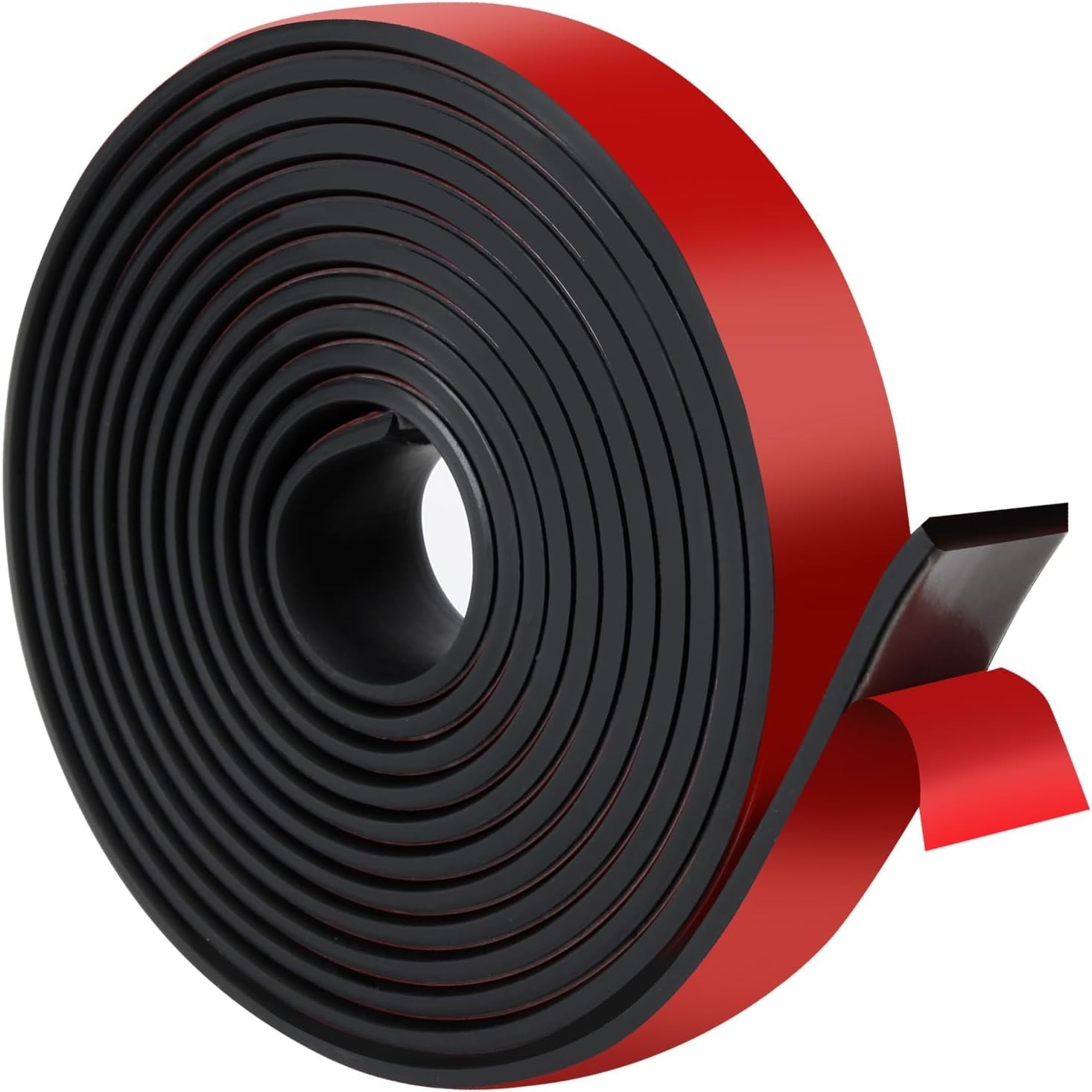 (1" Wide x 1/8" Thick x 10' Long) Adhesive Rubber Strips with Adhesive Backing S