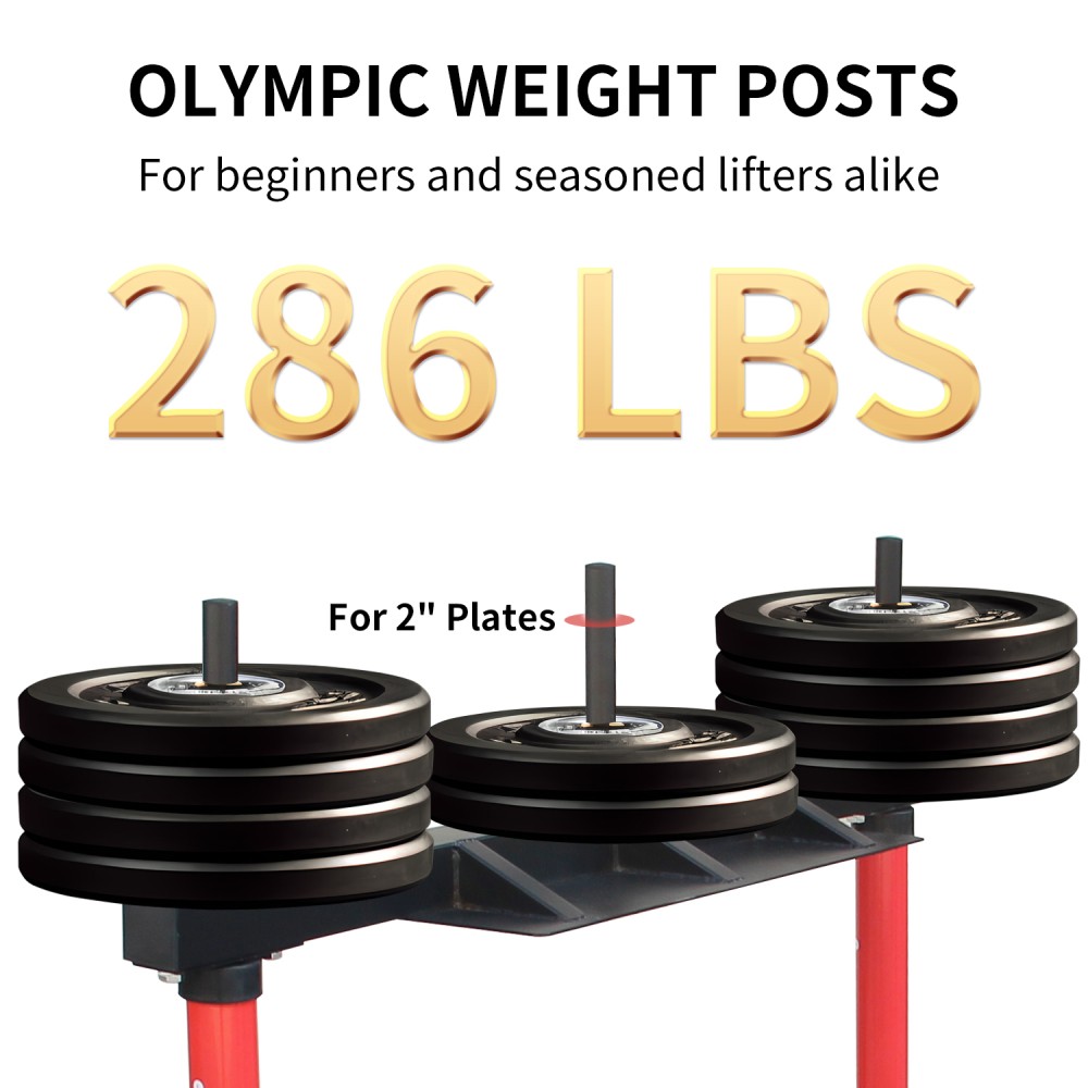 Vertical Leg Press Machine, Adjustable Positions, 2" Olympic Compatible