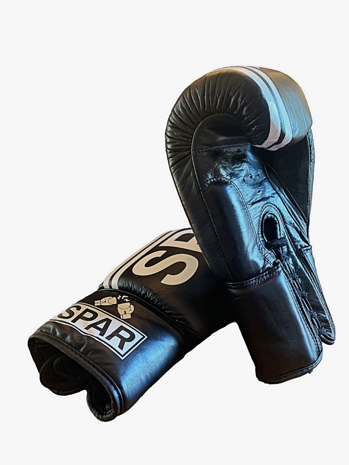 SPAR Boxing v2 Bag Gloves | Black | 12oz | Laced | Italian Leather