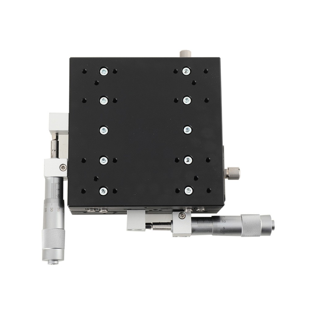 XY Linear Stage 10μm Linear Translation Stage Linear Guide 125×125mm 180N Load