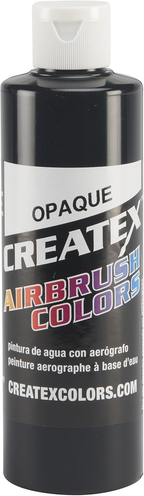 Createx Colors 5211-08 Paint for Airbrush, 8 Oz, Opaque Black