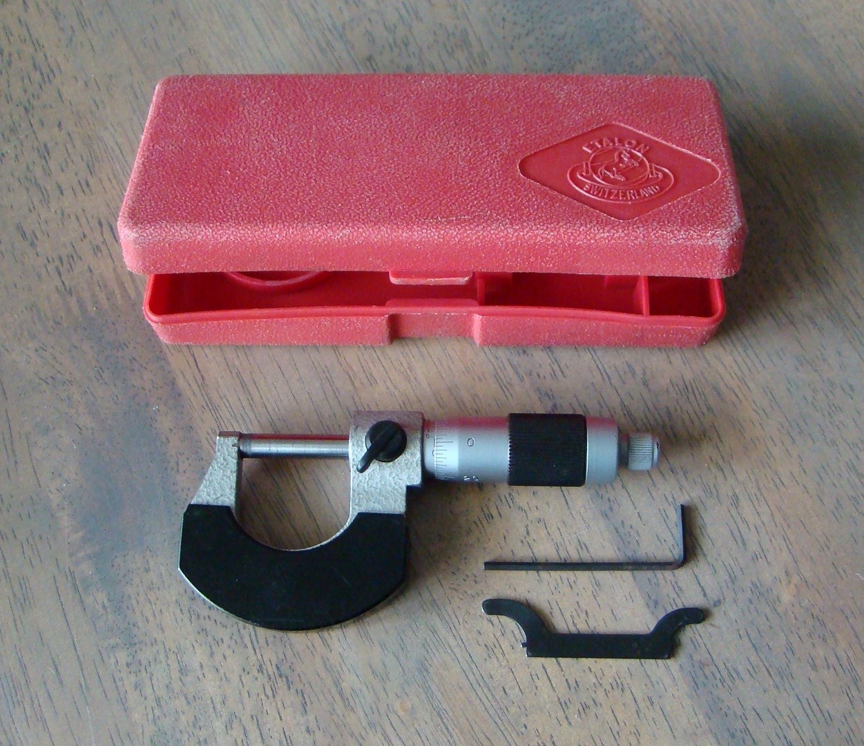 0-1” Etalon Micrometer- Swiss Made- Original Case and Tools