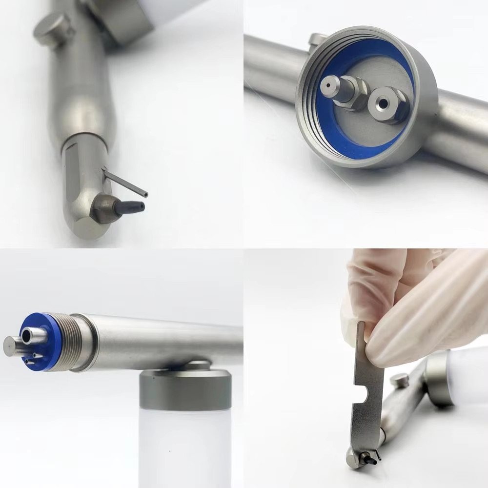 Dental Aluminium Oxide Sandblaster 2-in-1 Aluminum Micro Sandblasting Unit 4Hole