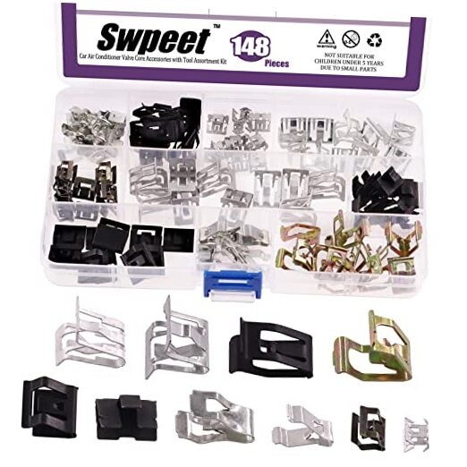 Swpeet 100Pcs 10 Sizes 7.9mm 10mm 11mm 13.1mm 14.1mm 15.3mm 15.8mm 16mm 17.3mm