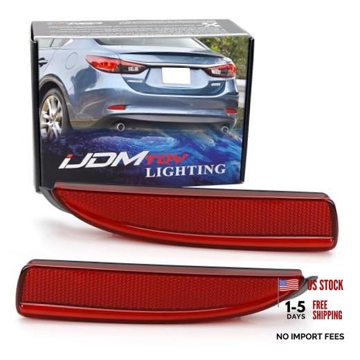 Lens Rear Bumper Reflector Lenses or Rear Side Markers Compatible With Red
